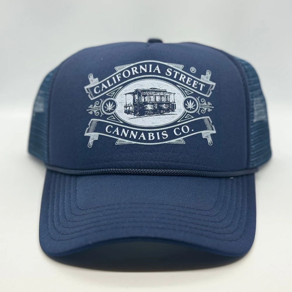 CALIFORNIA STREET CANNABIS CO - California St Trucker Hats (Navy) Main Image