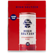 Pabst Blue Ribbon - High Seltzer - Strawberry Kiwi - Drink - 4pk - 40mg
