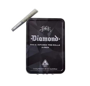 Heavy Hitters - Heavy Hitters - Black Berry OG - 3pk 0.5g Infused Diamond Pre-Rolls
