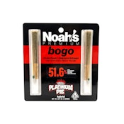 Noah's Premium - BOGO (2) 1g - Platinum Pie Diamond Infused Prerolls Hybrid