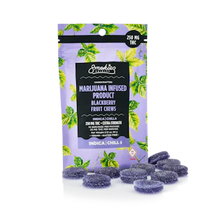 Smokiez Edibles - Smokiez INDICA Blackberry Fruit Chews - 100mg 10pk