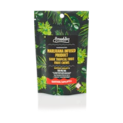 Sour Tropical 10pk Fruit Chews 100mg - Sativa | Smokiez