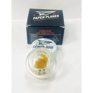 Paper Planes (MI) - Live Resin Batter -Lemon Dosi (1g) Main Image