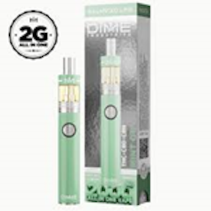 Dime Industries - Dime - 2G Mint OG Disposable THC+ CBD+CBN- Indica (Balanced Line)