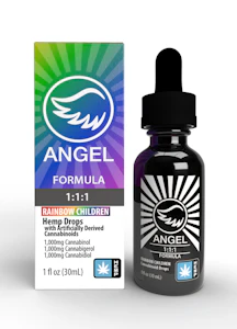 ANGEL - Rainbow Children Drops, 1:1:1 CBD:CBG:CBN, 1oz