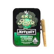 WCC Jefferey OG Kush infused preroll pack 3.25g