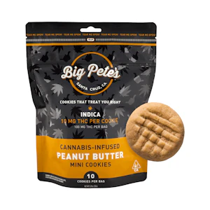 Big Pete's Treats - Big Pete's - 100mg - 10ct - Peanut Butter Indica