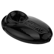 3" Pebble Spoon Hand Pipe - Black