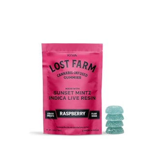 Lost Farms by Kiva - Raspberry Live Resin Edibles