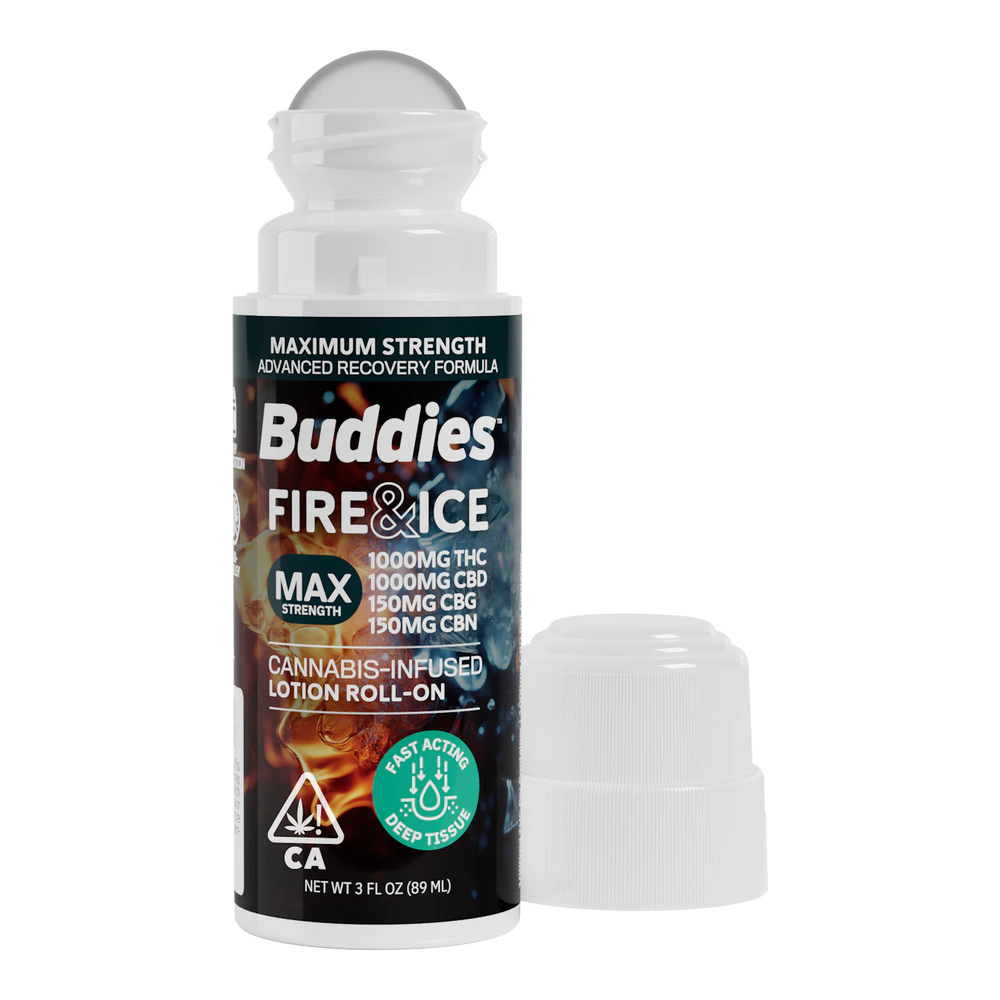 Buddies Brand - Buddies | MAX Fire & Ice Roll-On | THC:CBD:CBG:CBN | 1000mg Main Image