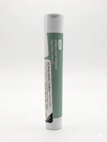 Grassroots - Zesty Garlic Cookies -Indica- 49.45% THC | 1g Diamond Infused (Pre-Roll) | Grassroots