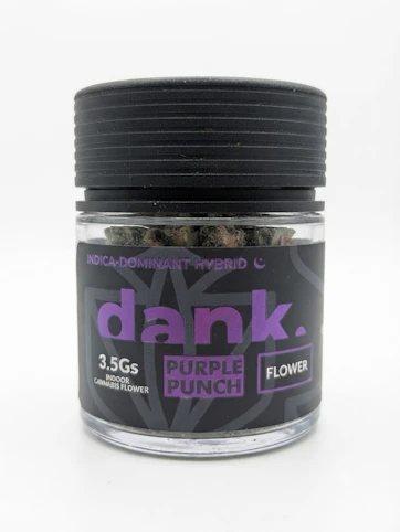 DANK - Purple Punch -Indica- 28.24% THC | 3.5g (Flower) | DANK  -AD8