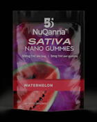 NuQanna Terpene Nano Gummies - Watermelon - 5mg - 10ct