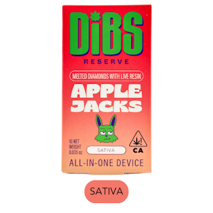 Dibs - DIBS Reserve - Diamonds/Live Resin - Apple Jacks - RTU - 1.0g