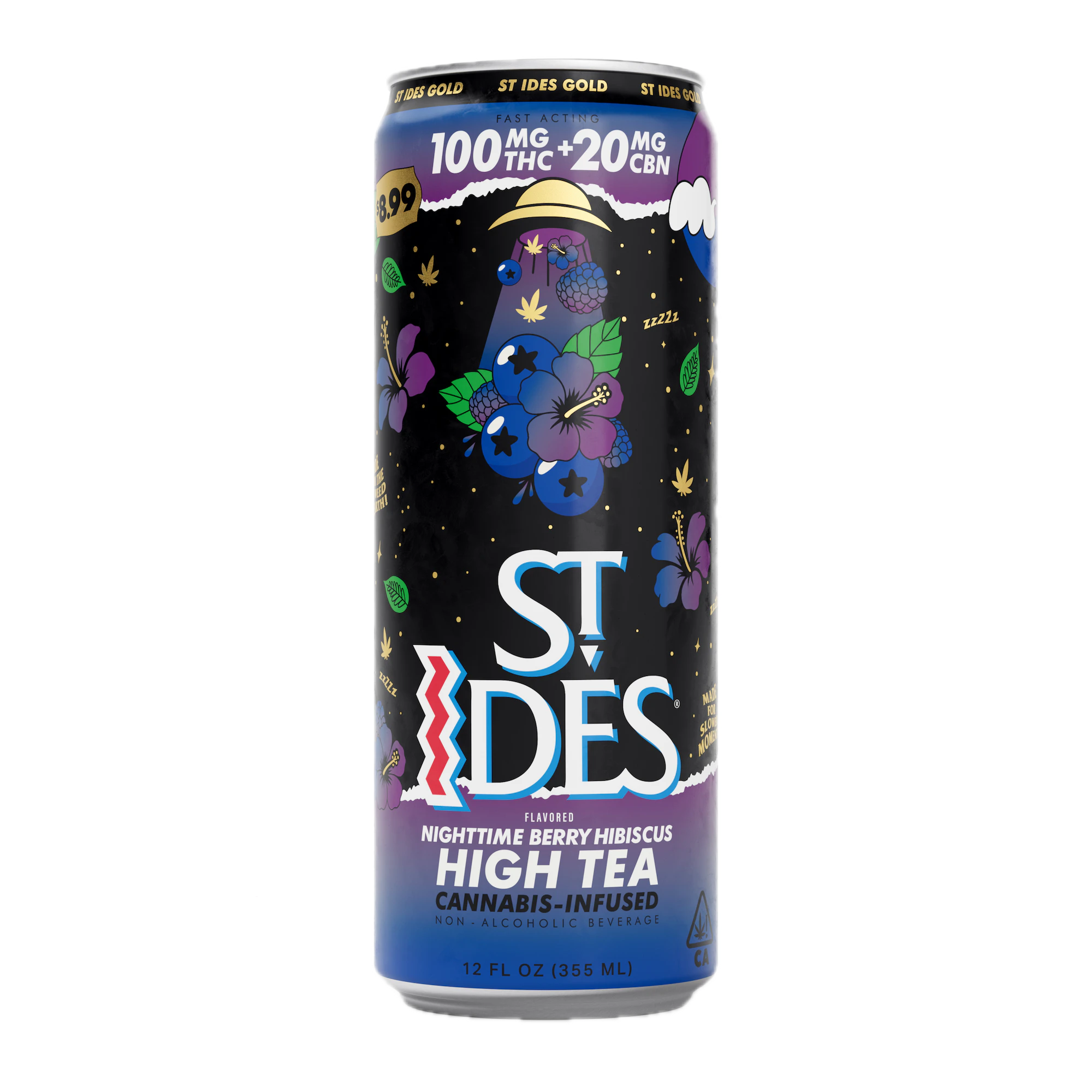 ST IDES - Nighttime Berry Hibiscus | 5:1 THC:CBN | 100mg Main Image