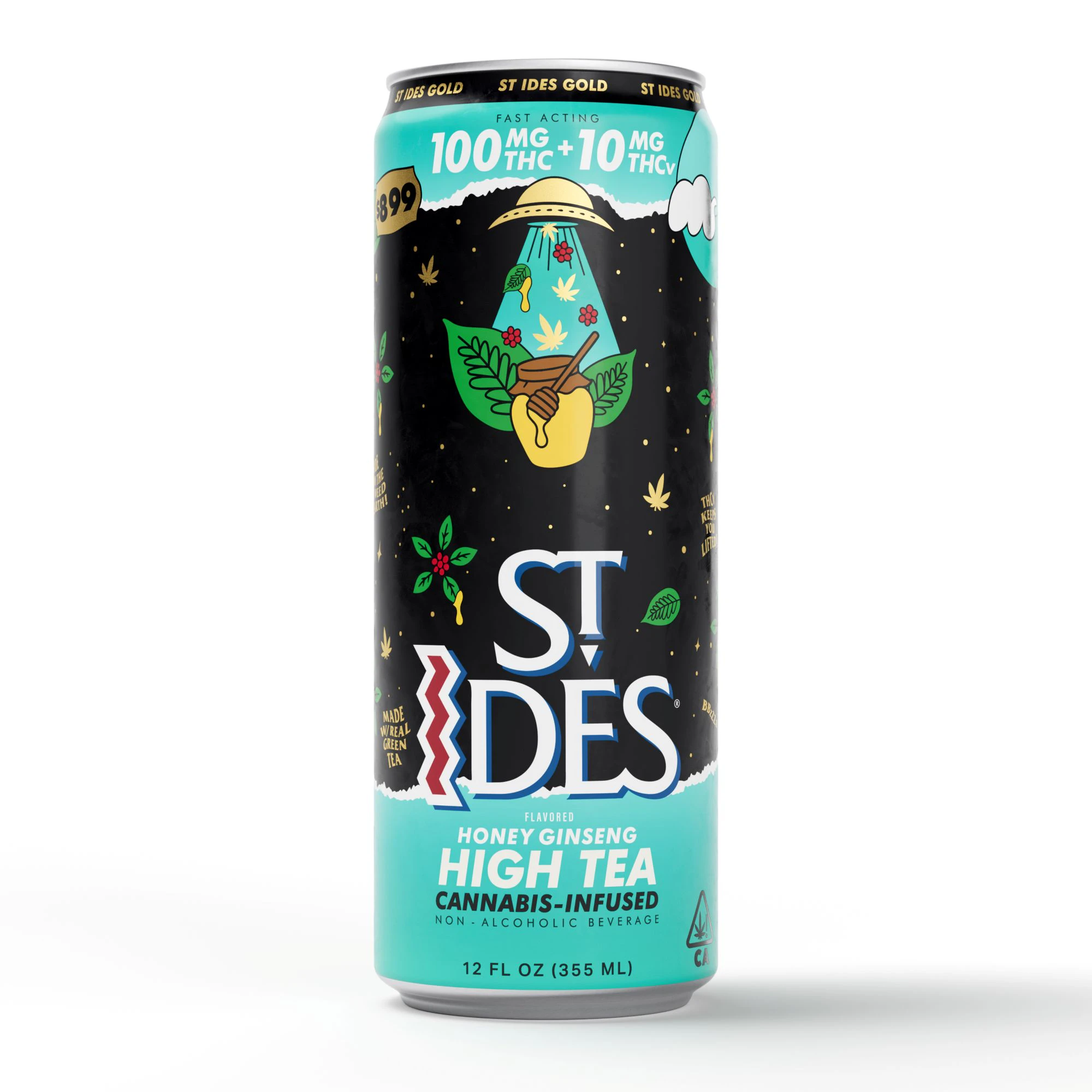 ST IDES - Honey Ginseng Green Tea 100mg THC 00mg THCv High Tea / St. Ides Main Image