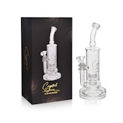 Crystal Series 12" Double Matrix Water Pipe