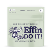 Effin' | 10pk Gummies | Do It Amplifies Apple 1:1 THC:THCV | 100mg
