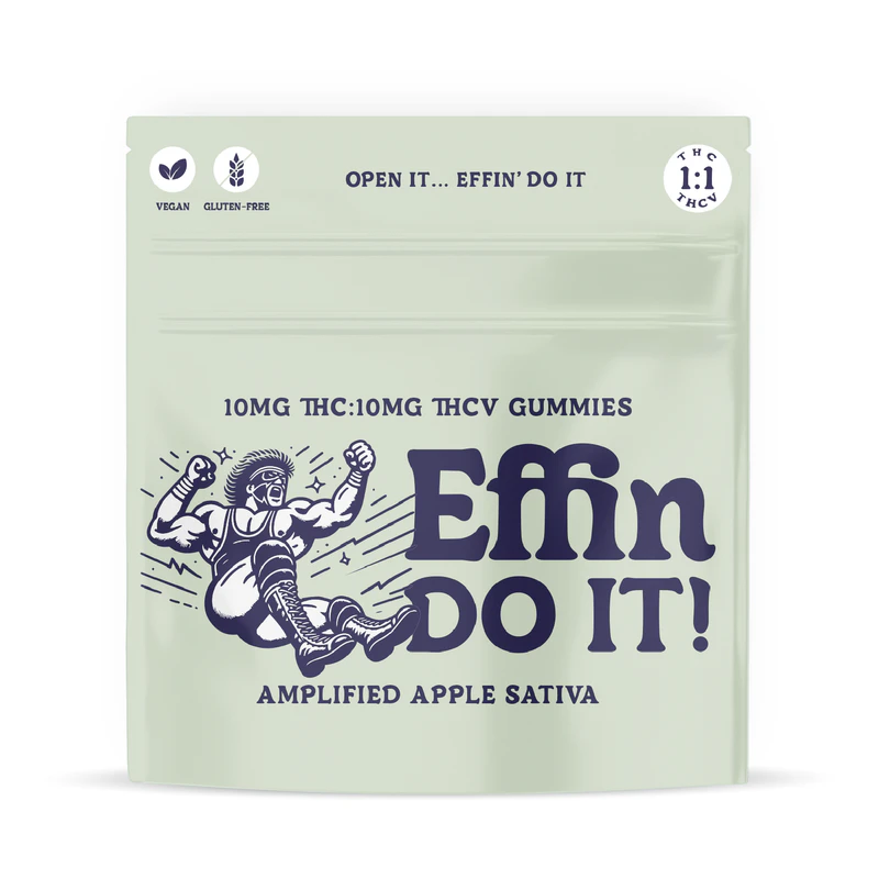 Effin' - Effin' | 10pk Gummies | Do It Amplifies Apple 1:1 THC:THCV | 100mg Main Image