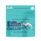 Effin' | 10pk Gummies | Chillin' Relaxing Razz 1:1 THC:CBD | 100mg