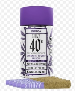 STIIIZY - [STIIIZY] Infused 5pk Preroll - 2.5g - King Louis XIII