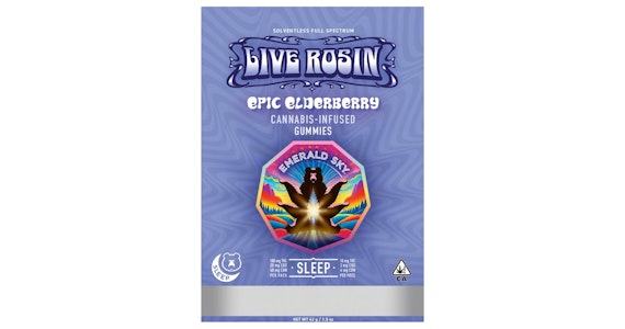 Emerald Sky - Emerald Sky - Epic Elderberry 10:2:4 THC:CBD:CBN Sleep Live Rosin Gummies - 160mg
