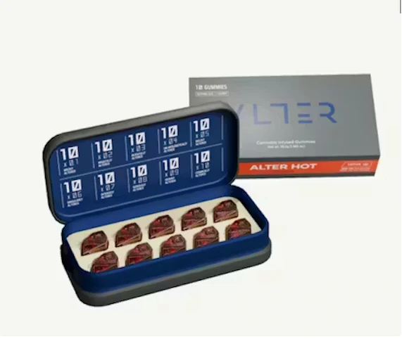 Alter - Hot Chili Lime -Sativa- 100mg | 10 pcs infused Gummies | Alter  -CC12 BACK