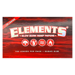 Elements - Element - Red Single Wide Double Papers - 100ct - Accessories