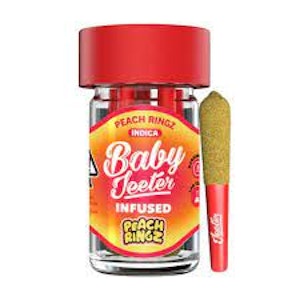 Jeeter - Peach Ringz Infused Baby Preroll 5 Pack 2.5g