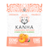 Kanha 100mg Peach Hybrid Gummies