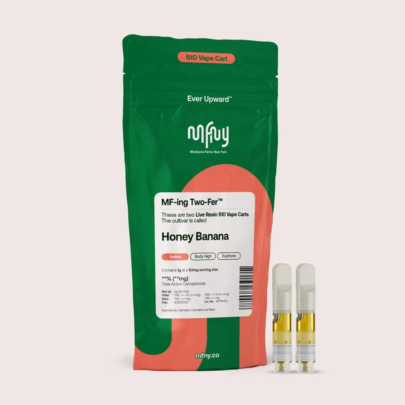 MFNY - MFNY | Cartridge | Live Resin - Honey Banana | 1.0g 2pk Main Image