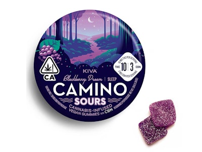 CAMINO - Camino Sours - 'Sleep' Blackberry Dream - 10:3 CBN/100mg THC Gummies