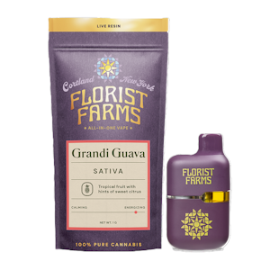Florist Farms - Grandi Guava | Live Resin | All-In-One Vape | 1g