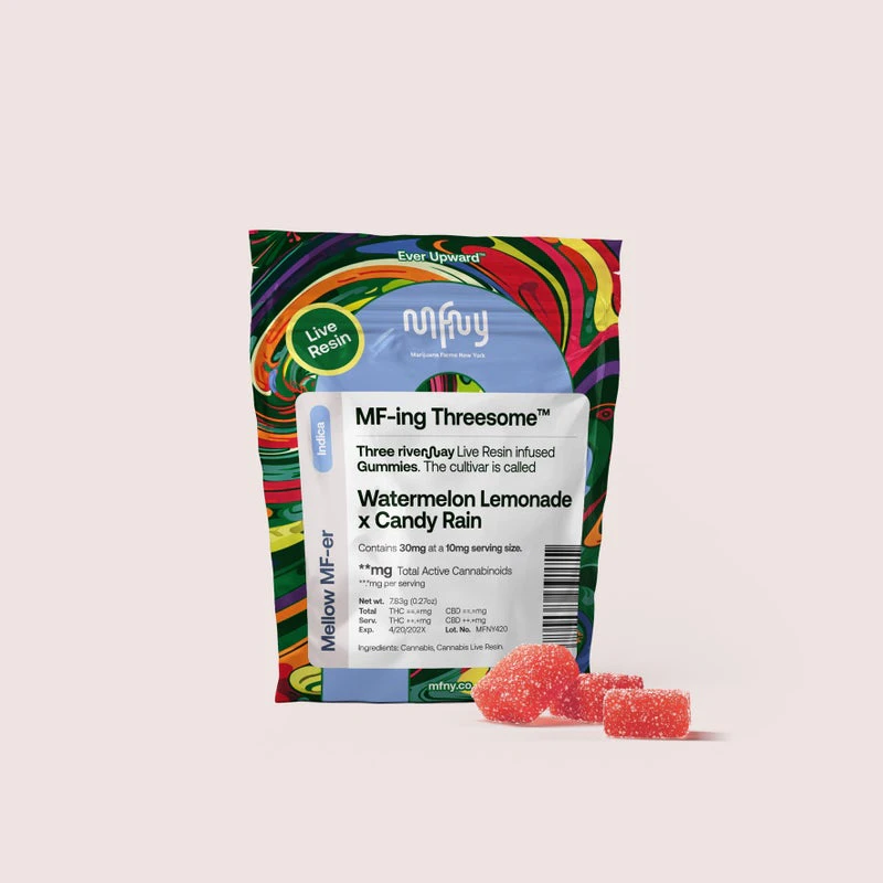 MFNY - MFNY- Watermelon Lemonade x Candy Rain Live Resin Gummies 3pk Main Image
