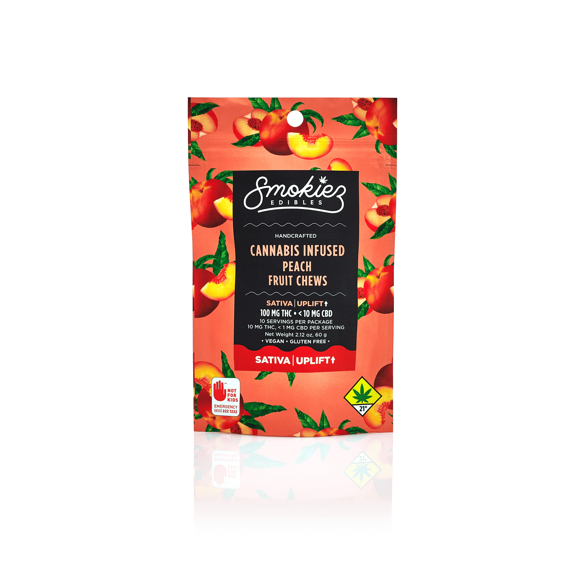 Smokiez Edibles - Smokiez Peach 100mg Fruit Chews Main Image