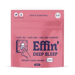Effin' - Effin' | 10pk Gummies | Deep Sleep Dreamy Dark Cherry 2:2:1 THC:CBN:CBD | 100mg