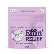 Effin' | 10pk Gummies | Relief Soothing Sour Acai 4:2:1:1 CBD:THC:CBC:CBG | 100mg