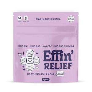 Effin' - Effin' | 10pk Gummies | Relief Soothing Sour Acai 4:2:1:1 CBD:THC:CBC:CBG | 100mg