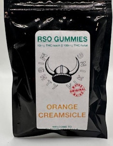 Orange Creamsicle - 100mg RSO Gummies - Mighty Vikings