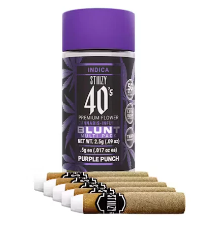 STIIIZY - Purple Punch Mini Blunt 40's 5 Pack 2.5G Main Image