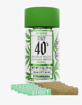 STIIIZY - Stiiizy - Strawanna - 2.5g 5pk 40's Pre-Rolls Main Image