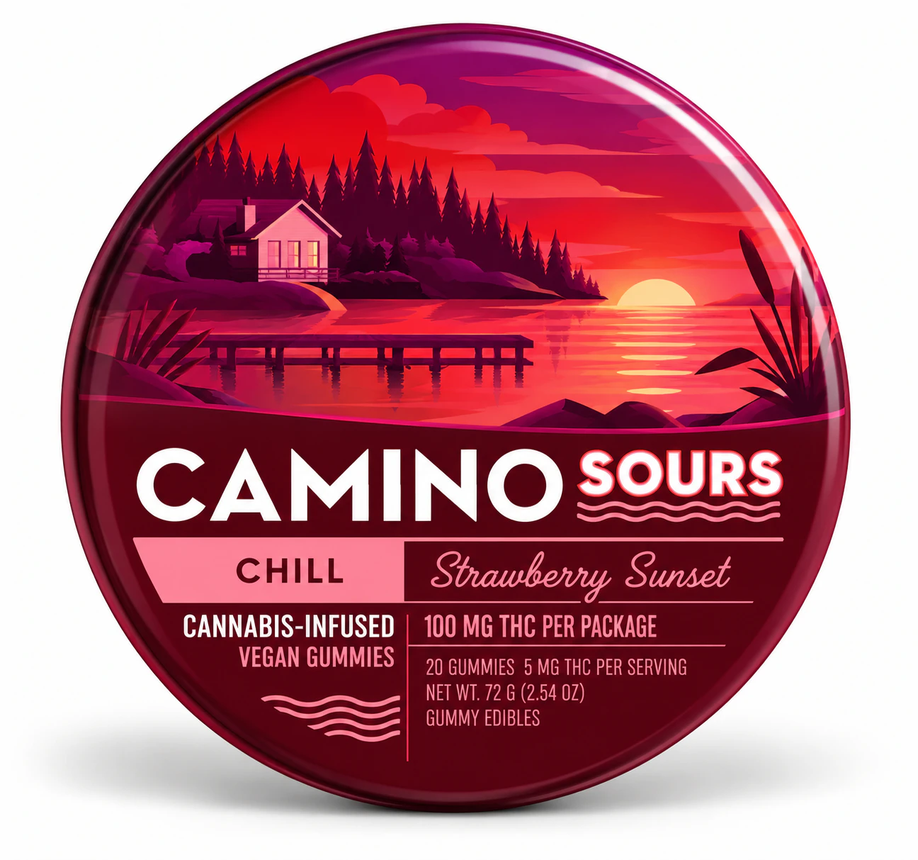 Camino - Camino | Sour Gummy | Strawberry Sunset | 10-pack Main Image