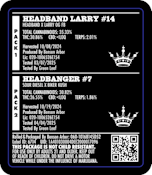 BA | Headband Larry #14 & Headbanger #7 | 12 x .6g Multistrain Preroll Pack