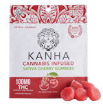 100mg THC Sativa Cherry Gummies (10mg - 10 pack) - Kanha