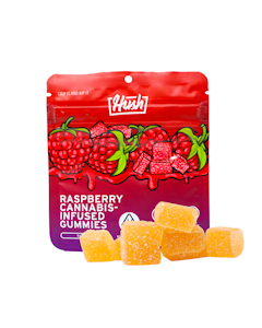 Hush - Raspberry Infused Vegan Gummies 100mg (Hush)