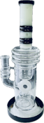12" Donut Perc Water Bong with 18mm Male Bowl - LA King
