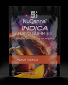 NuQanna Terpene Nano Gummies - Peach Mango - 5mg - 10ct