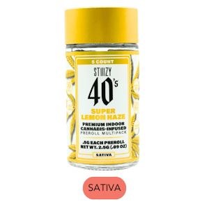 STIIIZY - Stiiizy - 40s - Super Lemon Haze - Infused Preroll Pack - 5pk - 2.5g