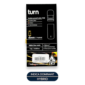 TURN - Turn - Live Resin - London Pound Cake - Vape Pods - 1.0g