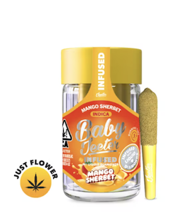 Jeeter - Mango Sherbet (I)  | 5pc Infused Pre-roll Pack | Baby Jeeter 